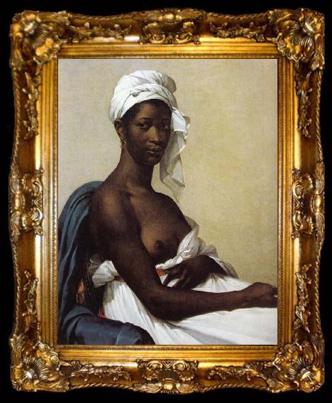 framed  Marie-Guillemine Benoist Portrait of a black woman, ta009-2